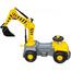 Mașinuță excavator, 76 cm, galben