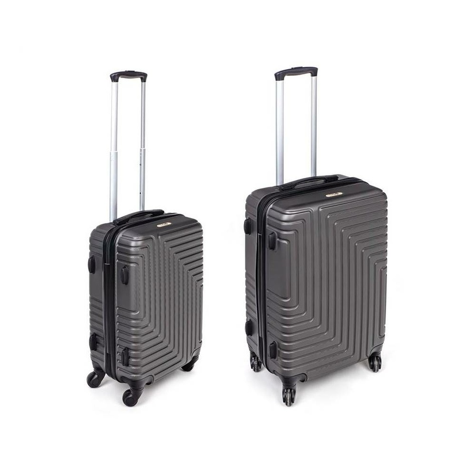 Levně Pretty UP 2dílná sada cestovních kufrů ABS25, antracit