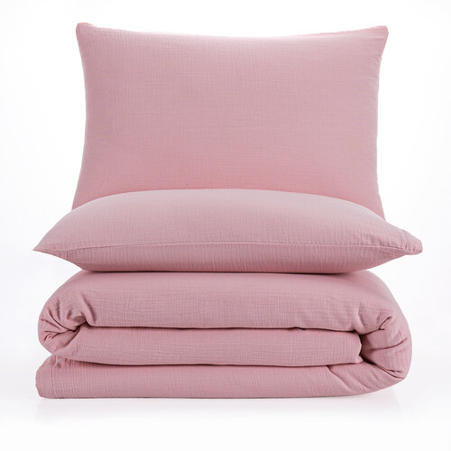 4Home Rosa muslin posteljnina, 135 x 200 cm, 80 x 80 cm