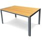 Autronic Masă de grădină, metal, polywood, maro ,AZT-S1215 OAK