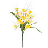 Umělá květina Narcis žlutobílá, 40 cm