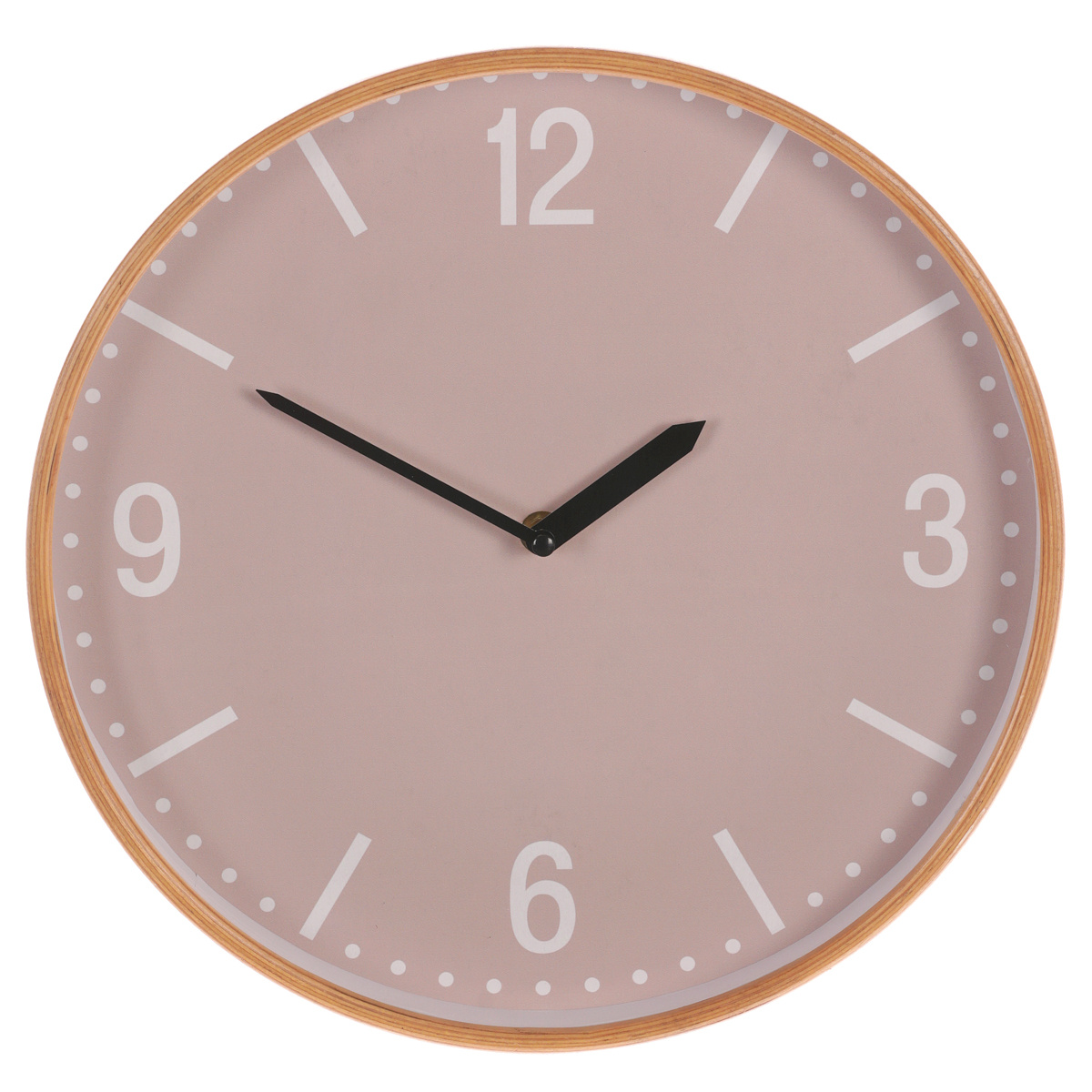 Nástenné hodiny Simplex béžová, pr. 32 cm, MDF