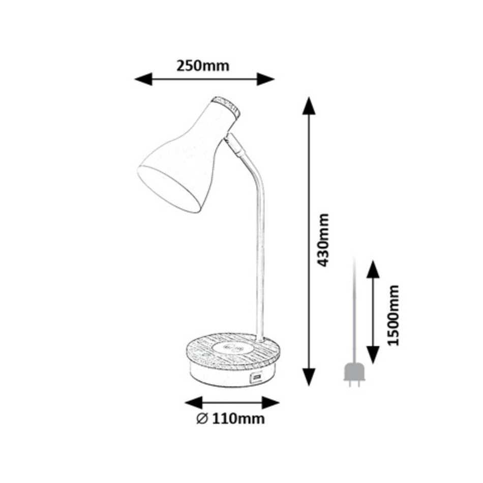 Rabalux 74001 stolní lampa Mosley, bílá - thumb (5)