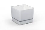 Doniczka osłonka plastikowa Cube 150, jasnoszara