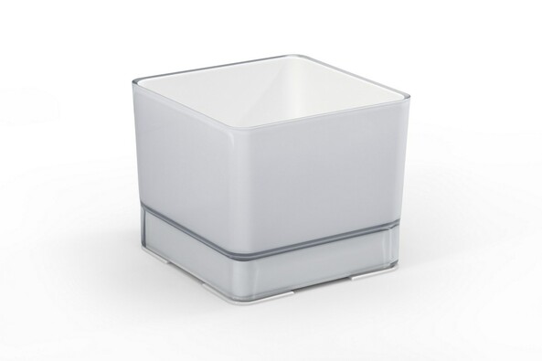Plastový květináč Cube 150 sv.šedá