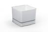 Plastový kvetináč Cube 150 sv.sivá