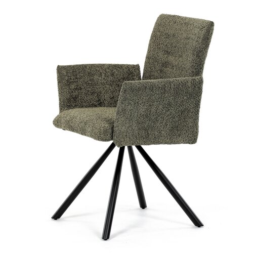 Set de scaune de sufragerie cu mecanism deîntoarcere DCH-W1117 GRN2, 2 buc.