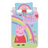 Jerry Fabrics Kinder-Baumwollbettwäsche Peppa Pig 0016, 100 x 135 cm, 40 x 60 cm