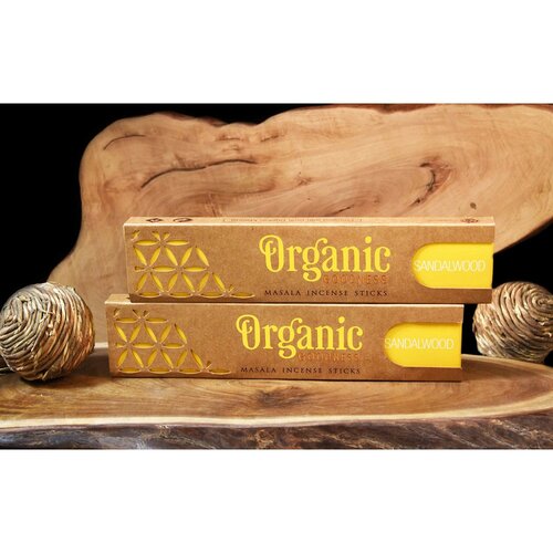 Bețișoare parfumate Organic Goodness Masala 12 pcs, Sandalwood