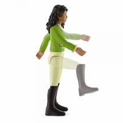 Schleich 42542 Čiernovláska Sarah s pohyblivými kĺbmi na koni Mystery
