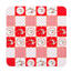 Korkové prostírání Country red, 10 x 10 cm, set 4ks