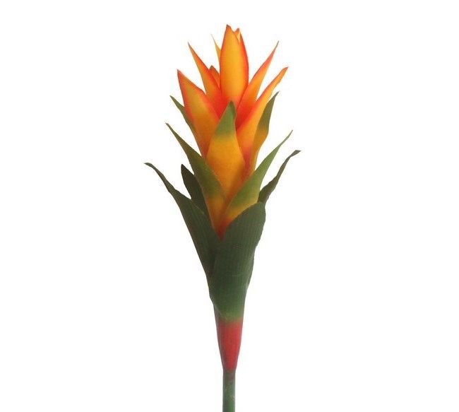 Umelá kvetina bromelia scarlet žltá