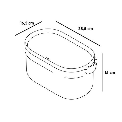 Plastia Posoda za biološki odpad brez okvirja invrečk, bež, 4 l