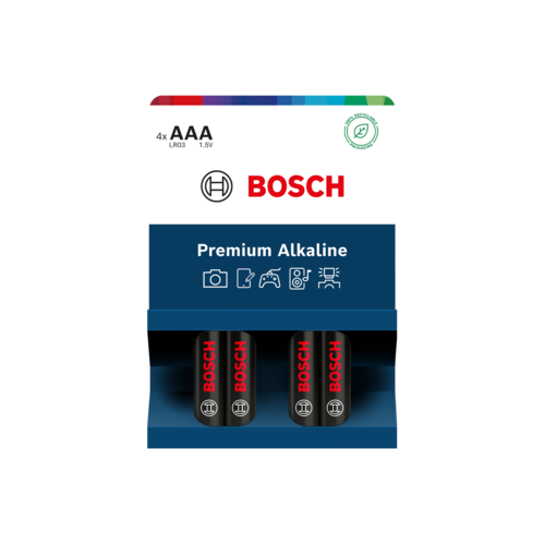 Bosch Baterie AAA Premium Alkaline, 4 ks