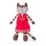 Pisică Lumpin Angelique, în rochiță cu căpșune, 23 cm