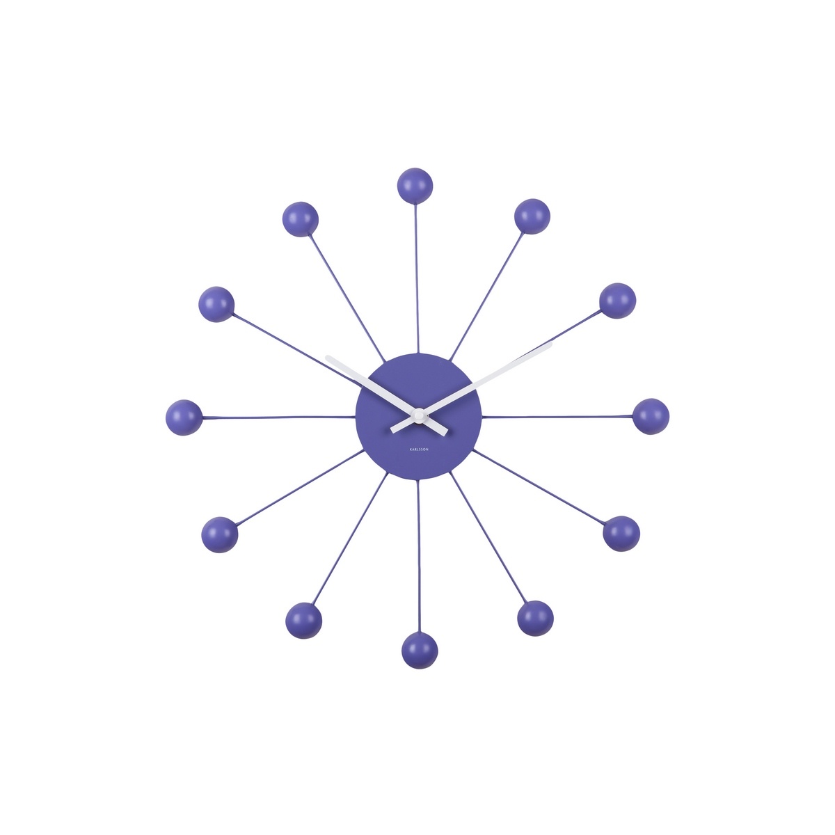 Karlsson 5977PU design falióra lila, átmérő 40 cm