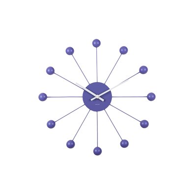 Karlsson 5977PU designové nástěnné hodiny fialová, pr. 40 cm