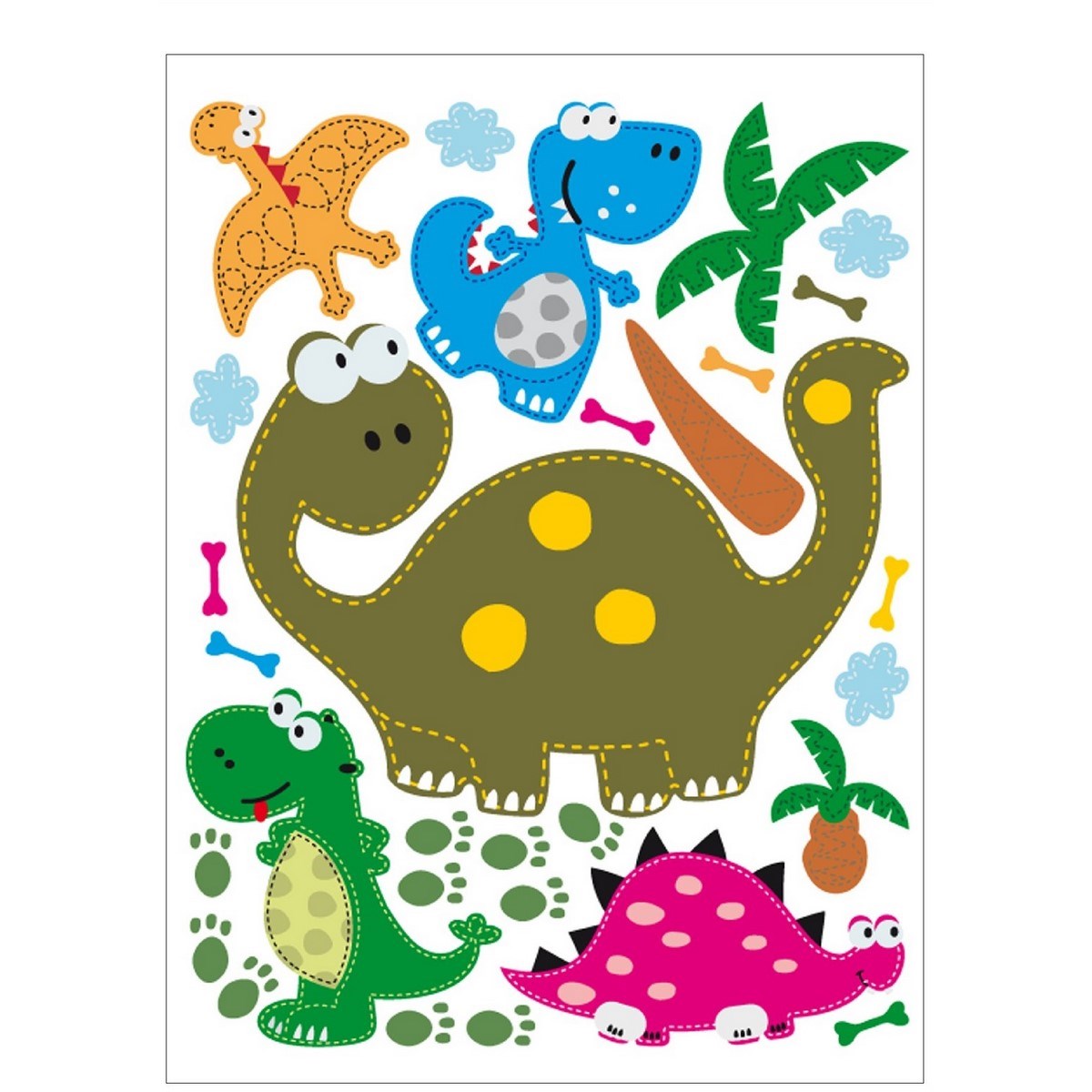 AG Art Samolepiaca dekorácia Dinosaurus, 42,5 x 65 cm