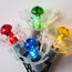 Instalație luminoasă Astra LED mini Ciupercă, colorată, 20 beculețe