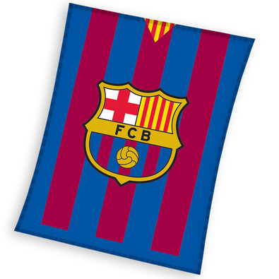 Pătură fleece FC Barcelona, 110 x 140 cm