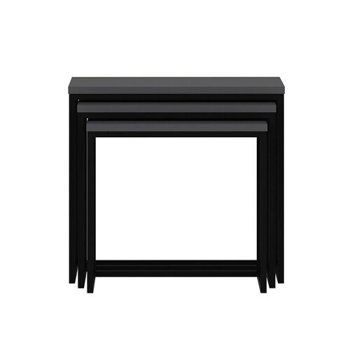 Beistelltisch Evia Anthracite, 3 Stück
