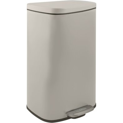 Spirella Soft-close Akira pedálos hulladékgyűjtő 30 l, matt szürkésbarna