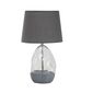 Rabalux 74228 dekoratívna stolná lampa Apolonia, sivá, E27, 1x max. 40W, IP20