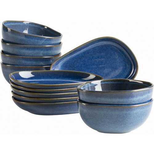 Mäser Set de servire din 12 piese Cordelia Royal Blue