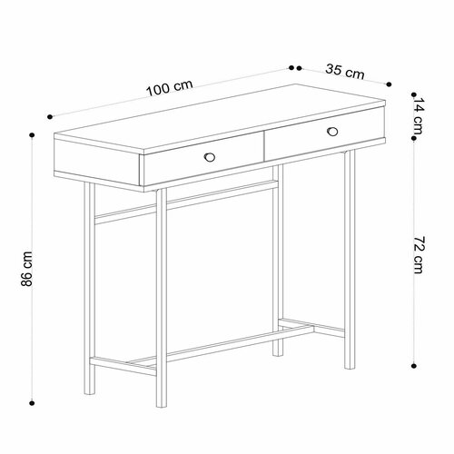 Măsuță decorativă Esta Oak