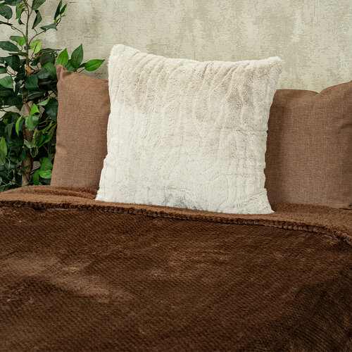 Matex Prekriv za postel Montana rjava, 170 x 210cm