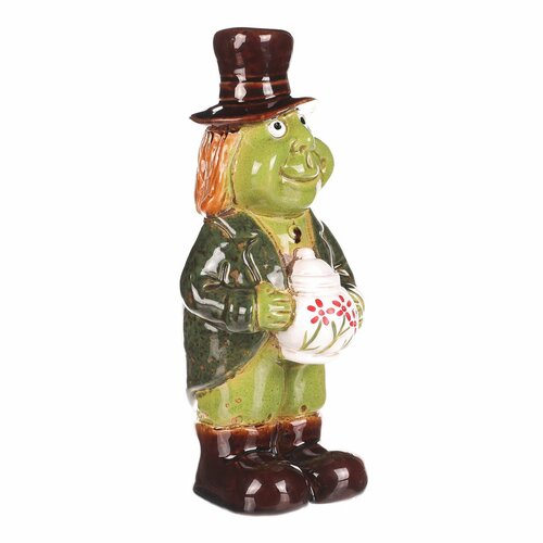 Decorațiuni de grădină Vodník stând, ceramică, 9 x9 x 24 cm