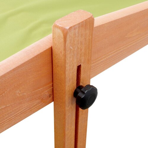 Neu Baby Holzsandkasten mit Vordach grün, 120 x 120 cm