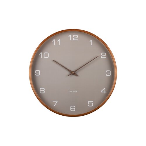 Karlsson 5993GY designerski zegar ścienny szary, śr. 40 cm