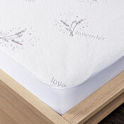 4Home Lavender Wasserdichter Matratzenschoner mit Saum, 90 x 200 cm + 30 cm