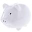 Skarbonka ceramiczna Biała świnka, 15 x 12 x 12 cm