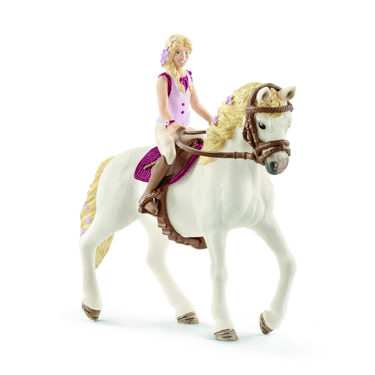 Schleich - Blonda Sofia și calul Blossom