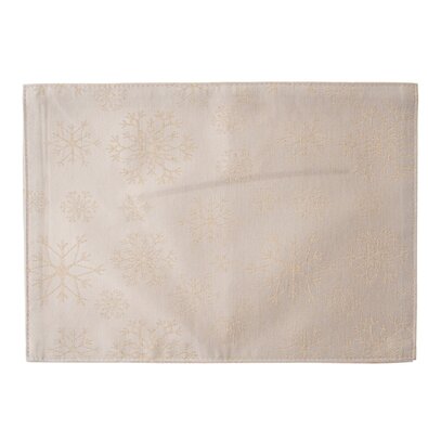 Świąteczna podkładka wodoodporna Płatki śniegu złoty, 32 x 45 cm
