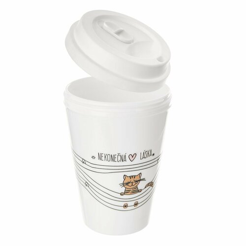Orion termo skodelica UH Neskončna ljubezen Mačka,0,35 l