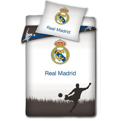 Bavlněné povlečení Real Madrid Shadow, 140 x 200 cm, 70 x 80 cm