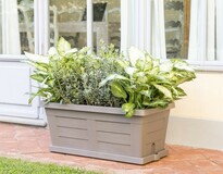 Jardinieră cu volum mare Bama Legnocappuccino, 80 x 40 x 35 cm
