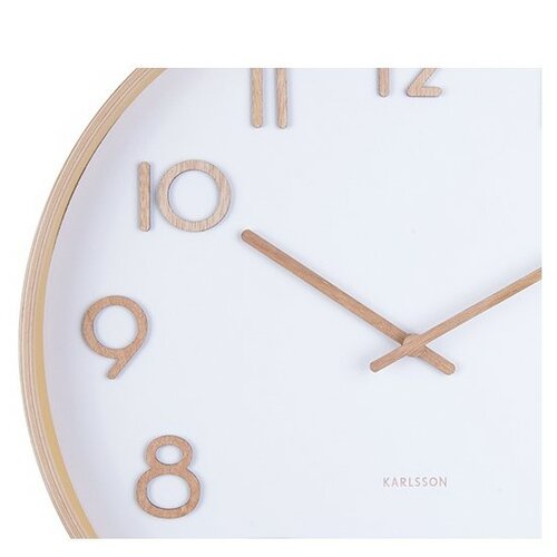 Karlsson 5757WH designové nástěnné hodiny, pr. 40 cm
