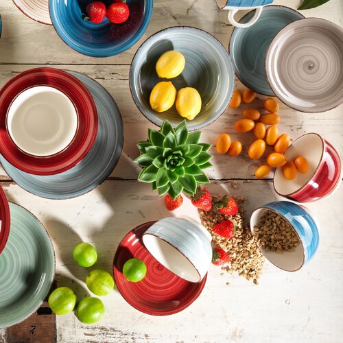 Mäser Set mit 6 Schalen Bel Tempo 14 cm, blau