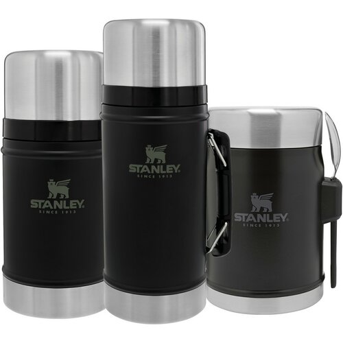 STANLEY Termos obiadowy 400 ml z łyżką/widelcem, czarny matowy