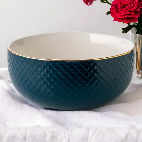 Florina Porcelanska skleda Tiffany 13 cm, modra