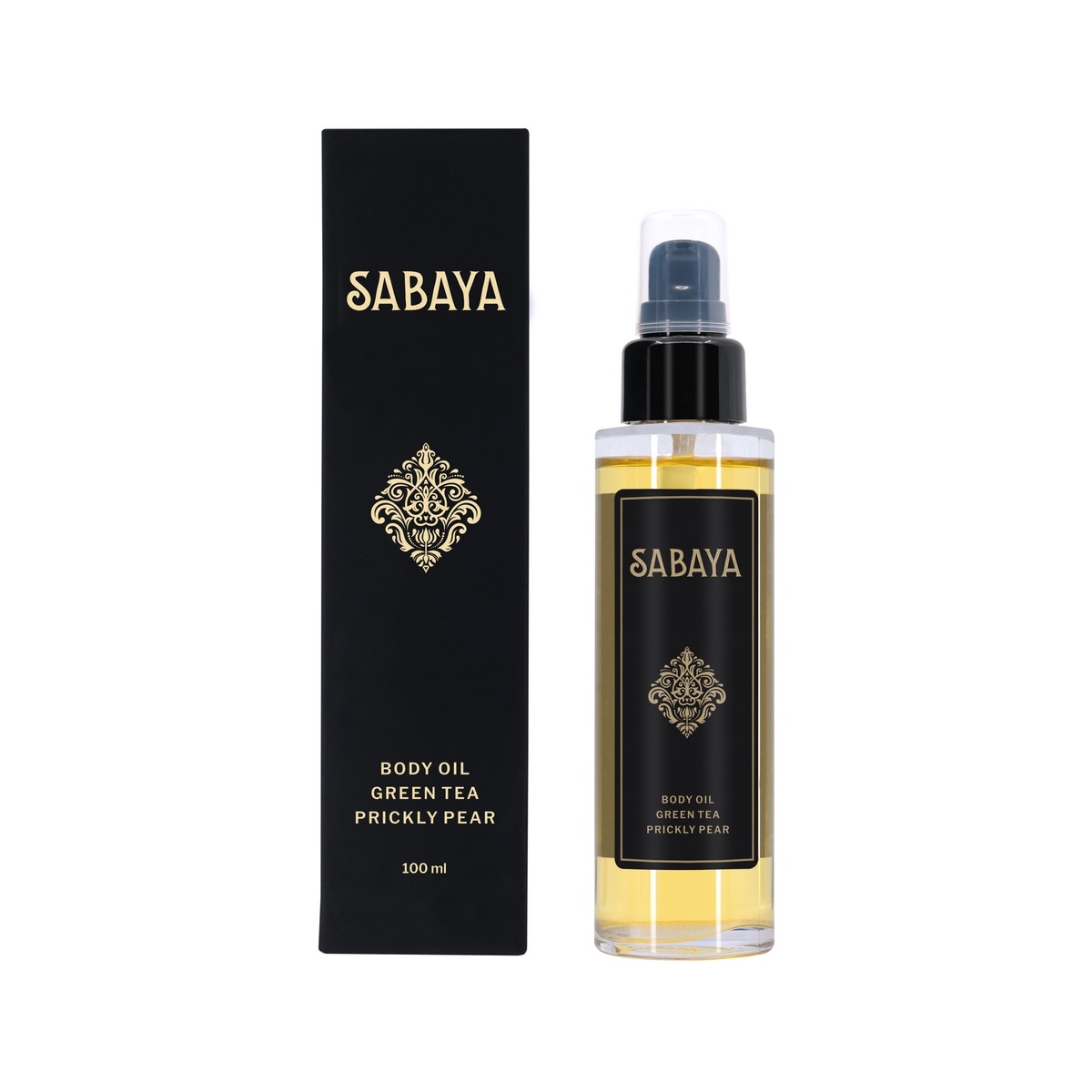 Sabaya Ulei de corp cu ceai verde și smochine, 100ml