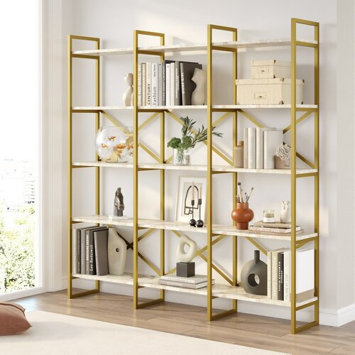 Vento Triple Marble and Gold polcállvány