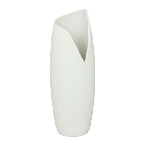 Keramická váza Ella biela, 27 cm