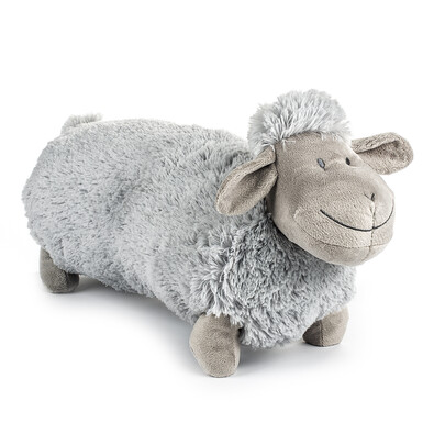 Vzglavnik Ovečka dolga siva, 18 x 48 cm