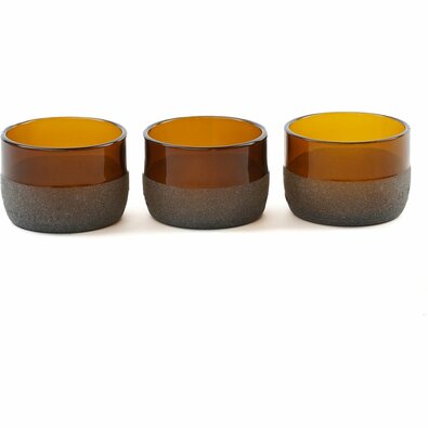 Set 3 boluri din sticlă AUBURN
