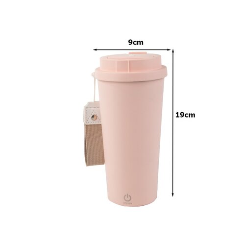 Termohrnek s funkcí napěňovače a víčkem, 350 ml